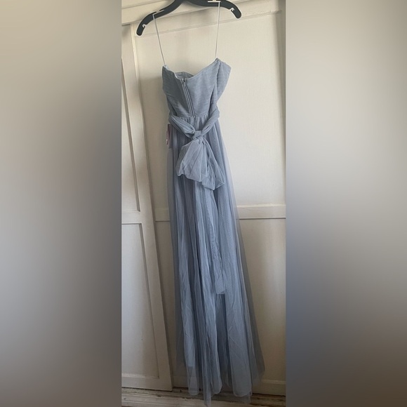 Birdy Grey Christina Convertible Tulle Dress In Dusty Blue. New With Tags. - Picture 7 of 16